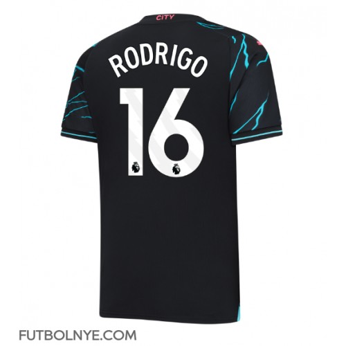Camiseta Manchester City Rodri Hernandez #16 Tercera Equipación 2023-24 manga corta